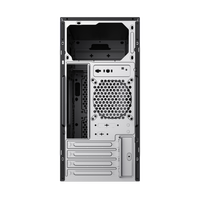 Boîtier d'ordinateur mini-tour compatible avec les cartes mères Micro ATX, 2 ports Type C et 2 ports Type A, et lecteur de carte