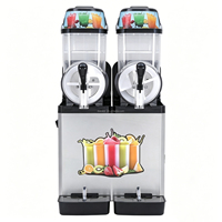 Machine à smoothie et slush à dégivrage automatique 12L*2, machine à slush écologique, faible bruit, distributeurs de boissons glacées, utilisation facile