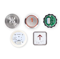 Bouton poussoir d'ascenseur en acier inoxydable de qualité 304 pour pièces d'ascenseur à commande tactile KONE Lift