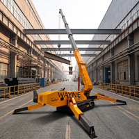 Grue araignée de construction pour la levée de maisons préfabriquées, utilisée pour la levée de poutres et de charpentes, 5t, 10t, 14t, 16t, 18t, avec télécommande