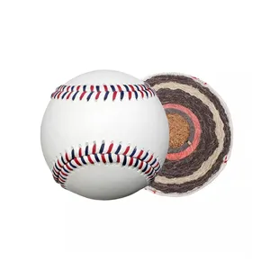 Yeni varış dikiş standart 9 "tam tahıl deri kılıf kolej resmi profesyonel oyun deri beyzbol topu