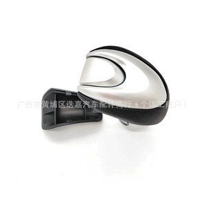 Honda Odyssey Gear <b>Shift</b> <b>Knob</b> 54130SFE951 Silver Black Leather For 2005-2008 RB1 Models - Product Image 1