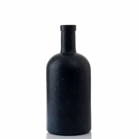 Bouteilles en verre personnalisées pour huile d'olive, en céramique noire et blanche, 200 ml, 375 ml, 500 ml