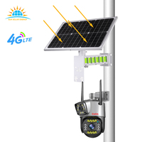 Caméra de sécurité extérieure LS VISION en ligne 40W 20Ah 222WH 4G Wifi Caméra solaire Prise en charge de la voix bidirectionnelle Caméra solaire PTZ Vidéo longue durée