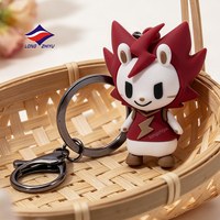 Longzhiyu – Porte-clés en caoutchouc personnalisé, design sur mesure, 20 ans d'expérience, pendentif poupées dessin animé Kawaii, porte-clés 3D avec dragonne