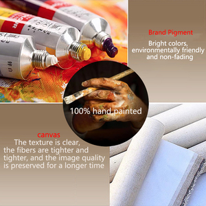 <span class=keywords><strong>Peinture</strong></span> décorative artisanale en <span class=keywords><strong>acrylique</strong></span> avec feuille d'or, art mural moderne personnalisé, <span class=keywords><strong>peinture</strong></span> à l'huile abstraite texturée sur toile pour la décoration de la maison - Product Image 5