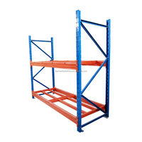 Système d'étagères de stockage industriel robustes sur mesure, unités de rayonnage métalliques empilables, rayonnage à palettes en acier pour entrepôt industriel