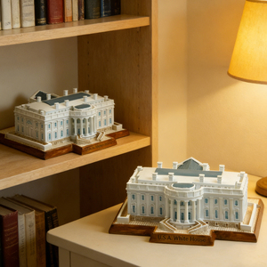 Famosa Estatua en Miniatura de Resina del Edificio de la Casa Blanca, Modelo Marcado, Souvenir - Product Image 1