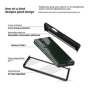 เคสโทรศัพท์แบบพับได้ลดราคา 50% สำหรับ Samsung Galaxy Z Fold พร้อมขาตั้งแบบซ่อนและที่ใส่ปากกา ป้องกันการตกกระแทกได้อย่างเต็มรูปแบบ - Product Image 4
