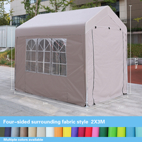 Tente de parapluie à quatre pattes d'abri de pluie de parasol extérieur portatif pour des événements de camping de carport de rue de vendeurs de rue avec le tissu