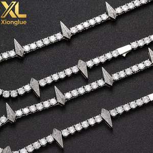 Collier Chaîne Tennis 5mm en Zircon Cubique Glacé, Style Punk Hiphop Tendance pour Hommes et Femmes, Fait Main, Cadeau d'Anniversaire de Mariage - Product Image 6