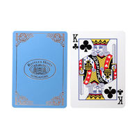 Cartes à jouer en PVC personnalisées avec logo en feuille d'or, promotion d'usine en Chine, fabricants de cartes à jouer personnalisées