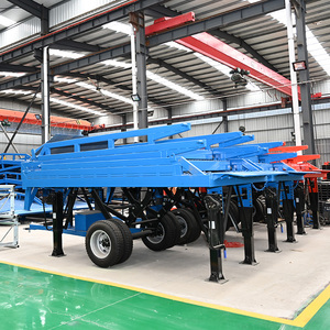 Rampe de chargement <span class=keywords><strong>mobile</strong></span> robuste à trois sections pour conteneurs, capacité 12 tonnes, rampe de quai pliable pour chariots élévateurs - Product Image 4