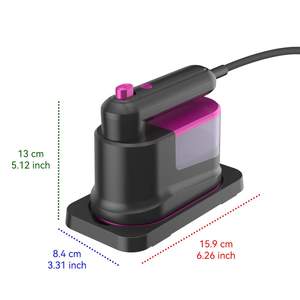 Mini plancha de vapor para calentamiento rápido, máquina de planchar portátil, mango plegable giratorio para planchado en seco y húmedo para el hogar - Product Image 4