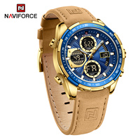 Jam Tangan NAVIFORCE 9197 Mewah Relojes Cronografos Analog Digital Jam Tangan Sport Pria Terlaris