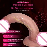 Dildo en silicone liquide non toxique, texture réaliste, couleur chair, pour jeu solo, jouet pour adultes, tendance du moment