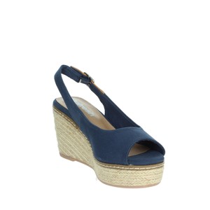 Sandali blu con tacco aperto con cinturino alla caviglia soletta morbida in PVC/PU/gomma per la primavera e l'autunno attività all'aperto modello 170730 - Product Image 5