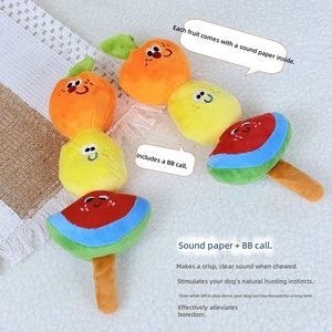 Jouet pour chien en peluche Hawthorn Crinkle Paper Candy, couineur, style coréen, interactif, pour chiot, anti-ennui, mignon, nouveauté, jouet de compagnie - Product Image 2