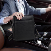 Personnalisé Vintage Crazy Horse Cuir Designer Personnalisé Imprimé Sling Bandoulière Sac en Cuir Véritable Messenger Sac à Bandoulière pour Hommes