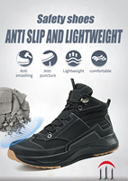 Chaussures de sécurité à la mode Bottes de sécurité légères à bout en acier Chaussures de sécurité décontractées pour hommes