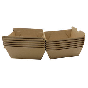 Emballages jetables biodégradables écologiques pour hamburgers, <span class=keywords><strong>poulet</strong></span> frit, papier kraft, repas, hamburgers personnalisés, marque INMAN, origine Zhejiang - Product Image 3