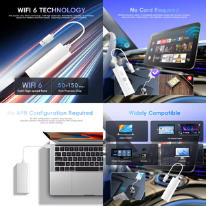 Podofo 4G Mobile Portable <b>Wireless</b> WiFi <b>Adapter</b> Module Non-SIM Network Hotspot Router USB Plug & Play for Car OEM Manufacturer - Product Image 4