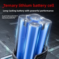 Ensemble de perceuse à batterie au lithium rechargeable 16,8 V avec boîte à outils, kit d'outils de réparation multifonction pour la maison