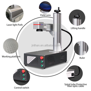 เครื่องแกะสลักทำเครื่องหมายด้วยเลเซอร์ไฟเบอร์ CNC 30W EZCAD3 Bibo ระบายความร้อนด้วยอากาศ Ai/dxf/bmp/jpeg ทำเครื่องหมายลึกผลผลิตสูง - Product Image 2
