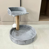 Griffoir pour chat en bois avec nid et table de saut intégrée, structure d'escalade, style Wind adorable, fabriqué en Chine