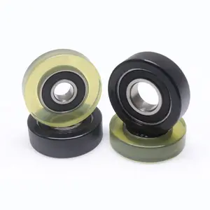 688ZZ bearing PU roller wheel plastic pulley covered bearing PU wheel for ATM counting machine