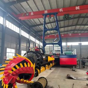 बिक्री के लिए नदियों और झीलों में 14 मीटर ड्रेजिंग गहराई के साथ अनुकूलित 20 इंच चूसने ड्रेजर नाव - Product Image 4