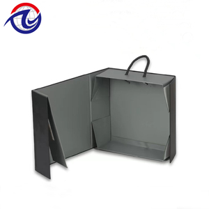Caja de papel de cartón plegable al por mayor caja de regalo de <span class=keywords><strong>ropa</strong></span> magnética rígida impresa en colores respetuosa con el medio ambiente personalizada con cinta - Product Image 6