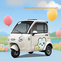 Tricycle électrique entièrement fermé, mignon et pratique, pour personnes âgées et trajets familiaux