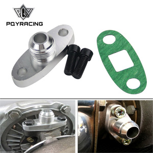อะแดปเตอร์หน้าแปลนท่อออยล์เทอร์โบชาร์จเจอร์ AN10 สำหรับ GT40 GT42 GT45 GT47 GT55 T3 T4 ODF-01 สีเงิน อะไหล่สำหรับดัดแปลงและอัพเกรดท่อ - Product Image 5
