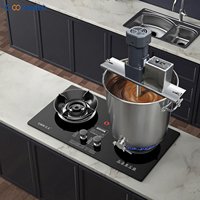 Pot de mélange de sauce alimentaire en acier inoxydable 40L automatique avec agitateur inférieur