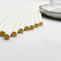 Pailles à boire jetables 100% biodégradables, emballées individuellement dans du papier, écologiques, pour bubble tea