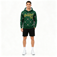 Sweat à capuche pour homme avec impression intégrale 3D personnalisée de Père Noël pour les vêtements d'équipe