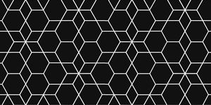 Luxus 3D Sechseck Muster Keramik Wandfliesen 300x600 Schwarz Weiß Inkjet glasiert Anti-Rutsch 30x60 für Hotel Interior Modern ABC - Product Image 3