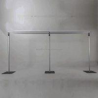 Support de toile de fond portable en aluminium réglable de style moderne et simple pour événements et mariages en gros