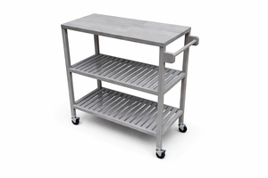 Carrito de Cocina Rectangular de Alta Calidad – Múltiples Colores, Material de Madera de Acacia y Metal, 799 × 349 × 850 mm (con bandeja extraíble) - Product Image 2