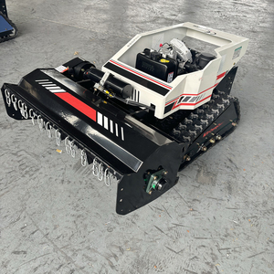 <span class=keywords><strong>Robot</strong></span> tondeuse à chenilles en caoutchouc pour petites surfaces, idéal pour vergers et talus de rivière, avec capacité de rotation à 360 degrés - Product Image 6
