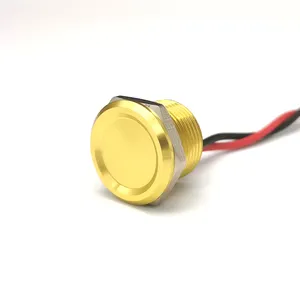 16mm 19mm 22mm 25mm Metal Waterproof ip68 electric flat top piezo touch Switch,piezo switch rgb