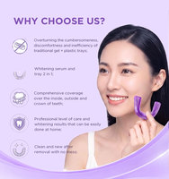 Violet Purple - Tiras Blanqueadoras de Dientes en Forma de U, 10 Pares, 20 Piezas - Fórmula HP de Menta Fresca - Cuidado Dental Profesional para Uso en el Hogar Onuge