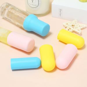 Silicone Travel <b>Bottle</b> Caps Leak Proof Reusable <b>Bottle</b> <b>Stoppers</b> for Cosmetics Perfume Liquids Luggage Air Travel - Product Image 1