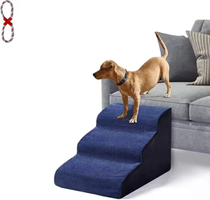 Three-Step Stepper Pet Ramp Stairs for <b>Bed</b>-Polyester Material - Product Image 5