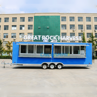 Chammp BBQ Food Trailers Cuisine entièrement équipée Café Boutique Food Truck Container Chariots de nourriture mobiles Offre Spéciale