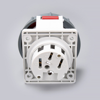 Prise murale industrielle encastrée IP67 2025, 4 broches, 380V 32A, homologuée UE/CN, compatible 16A (RU, US, AU, UE/CN)