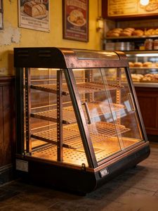 Vitrina de Vidrio Curvo con Calefacción, Capacidad de 150L, Calefacción por Convección, Rango de Temperatura de 85-100°C, Ahorro de Energía A++, para Catering - Product Image 5