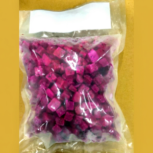 Dragon Fruit Congelé IQF de 1ère Qualité, Demi-Cubes, Dés et Tranches Sucrés, Emballés Sous Vide, Fruits Tropicaux, Vente en Gros Directe Usine - Product Image 1