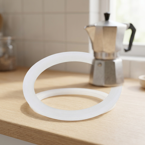 Guarnizione in gomma siliconica per caffettiera classica in alluminio / induzione 3 tazze (4 unità) - Product Image 2